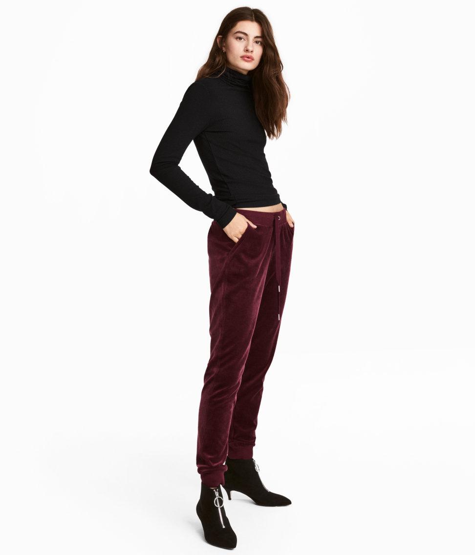 H&m red sweatpants Clearance