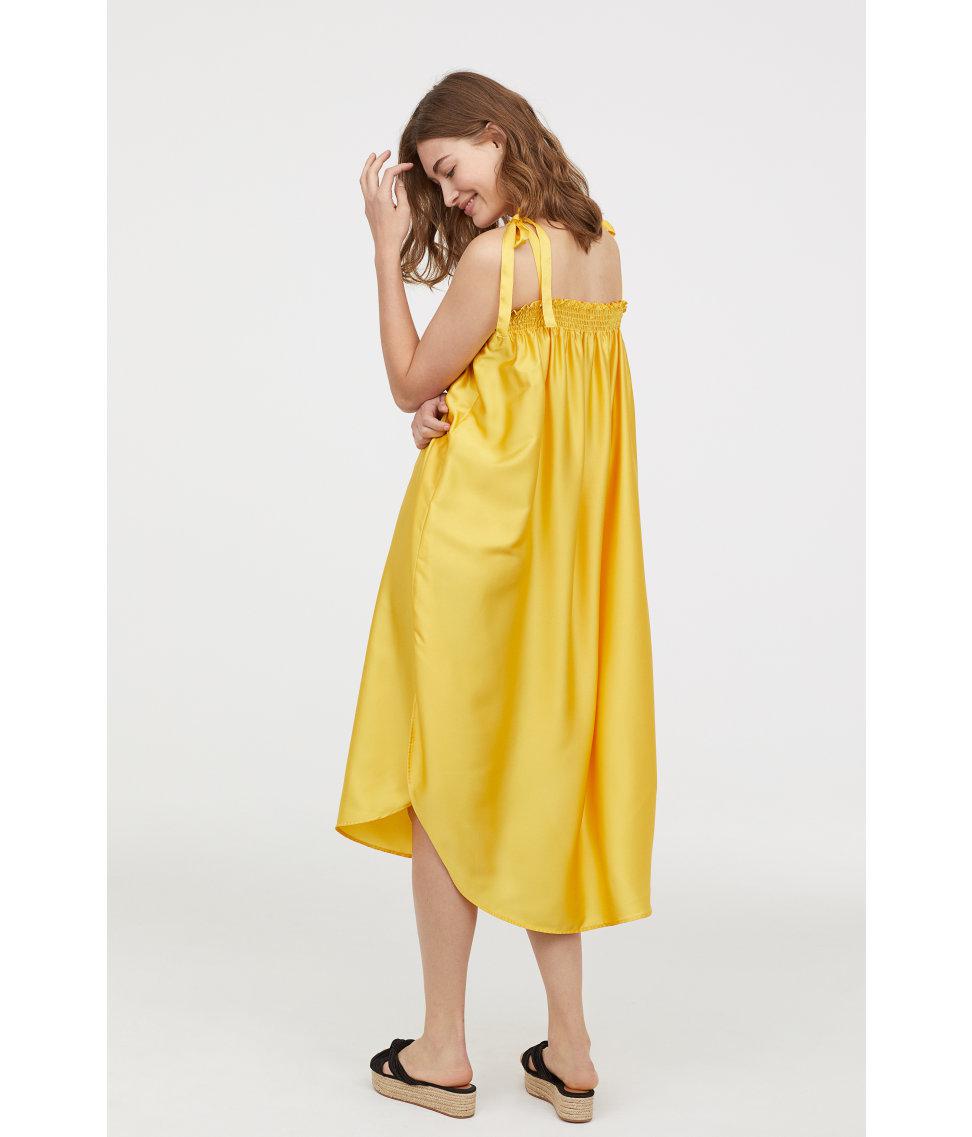 h and m yellow dress