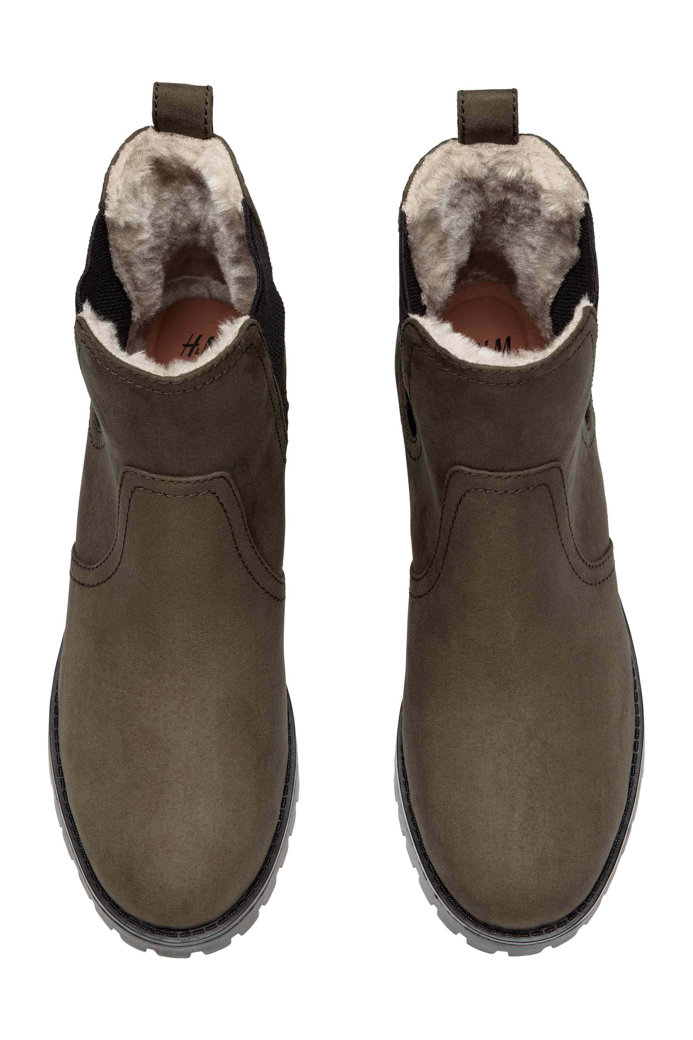 warm lined chelsea boots