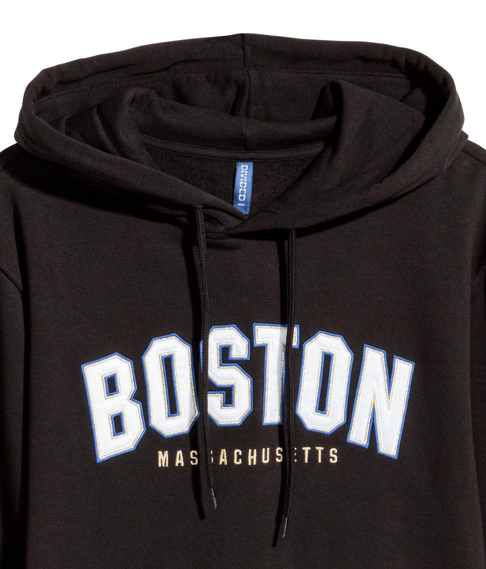 h and m black hoodie