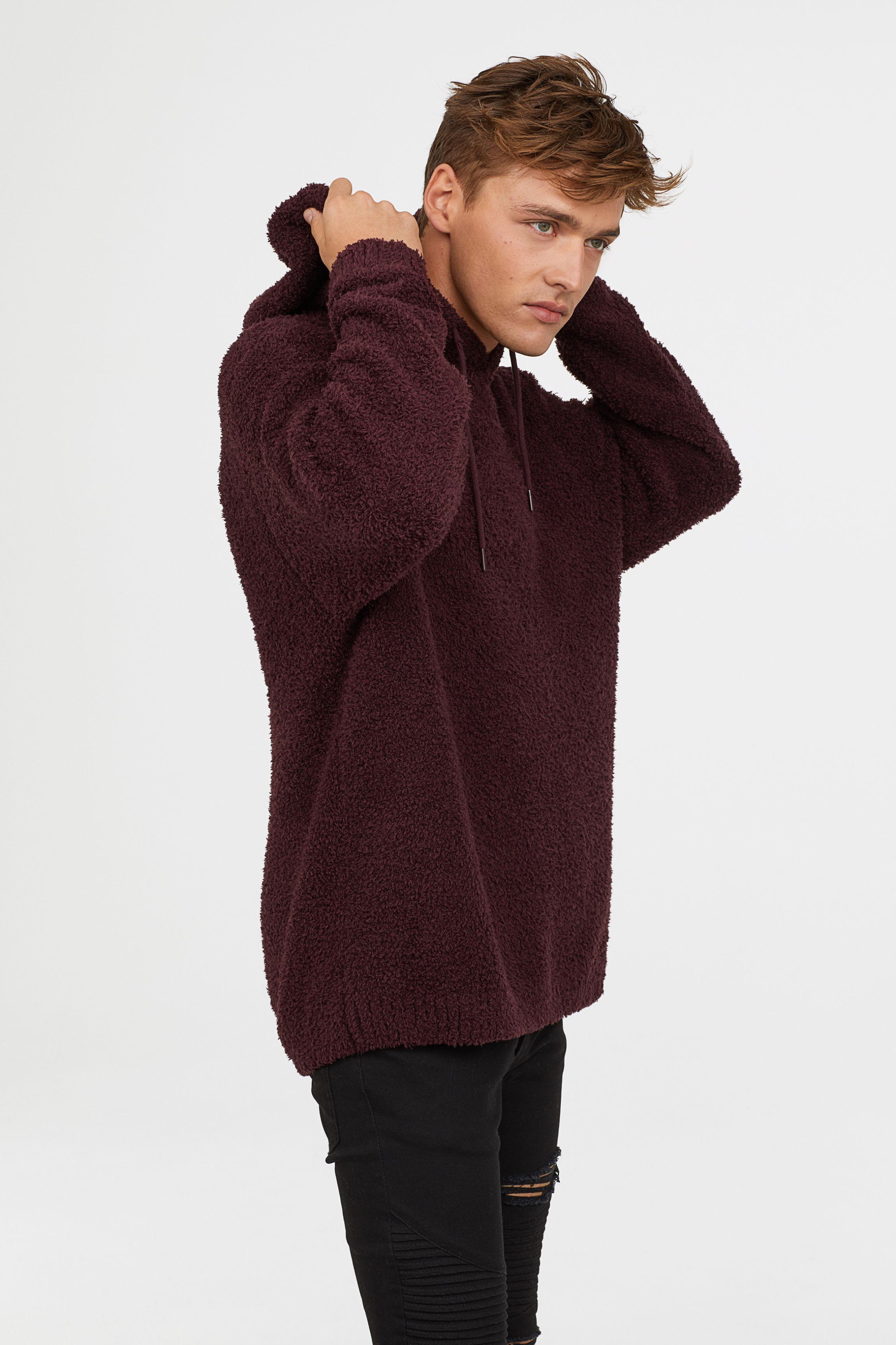 pile hooded top