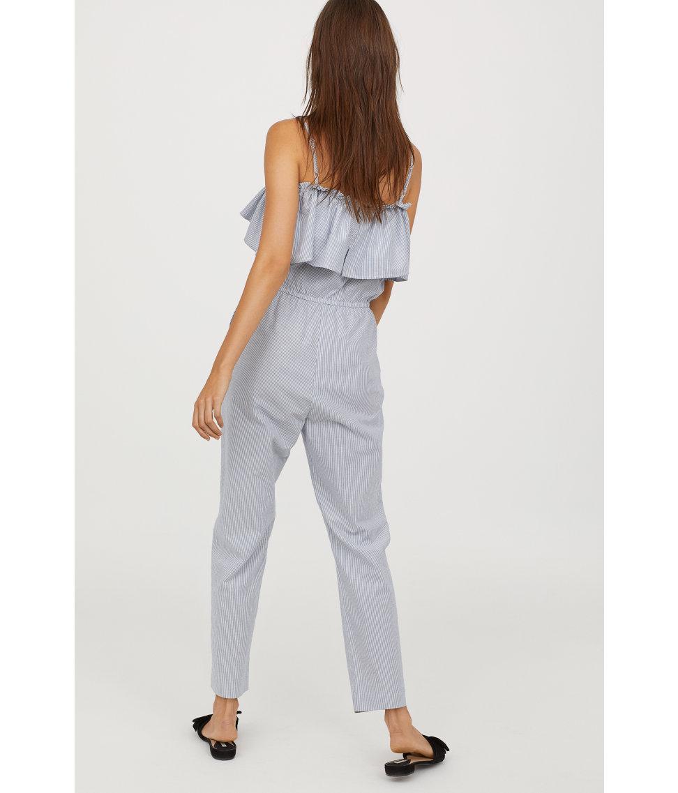 off shoulder jumpsuit h&m