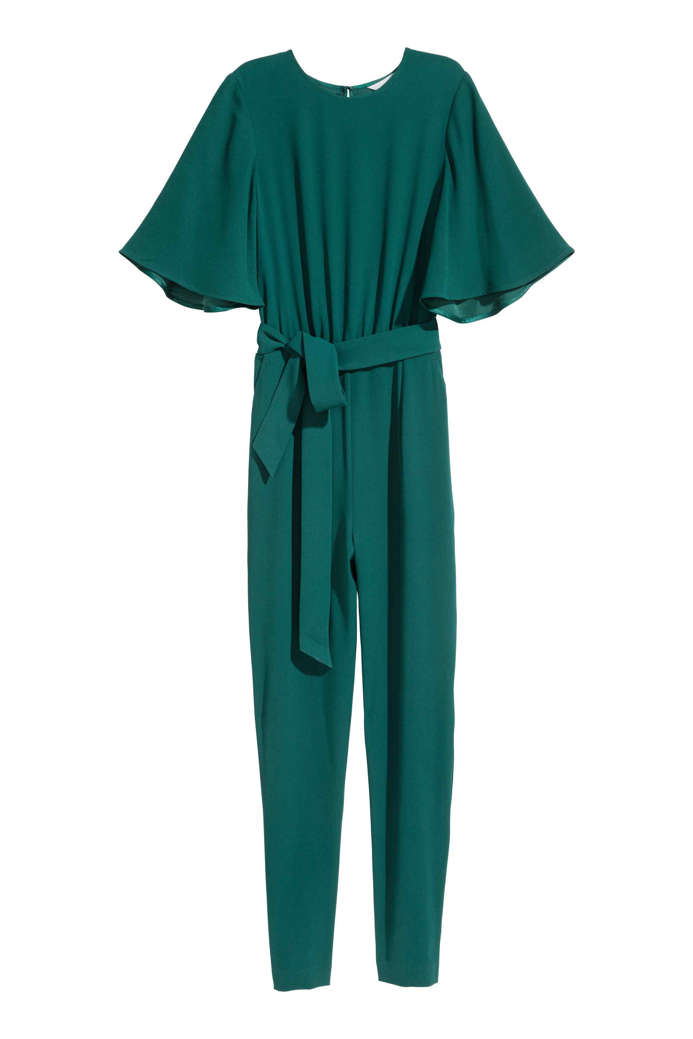 h and m green jumpsuit