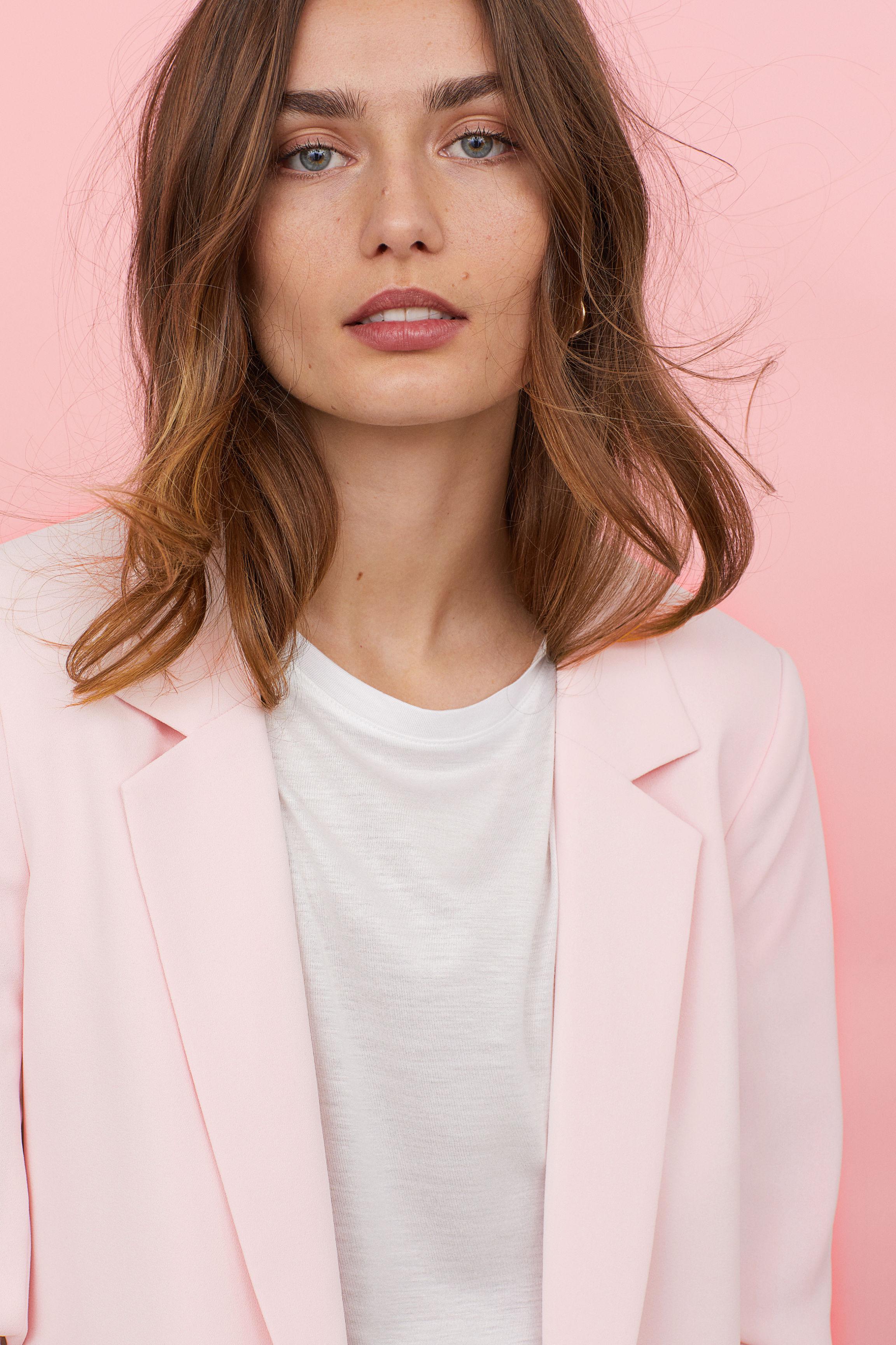 puff sleeve blazer h&m