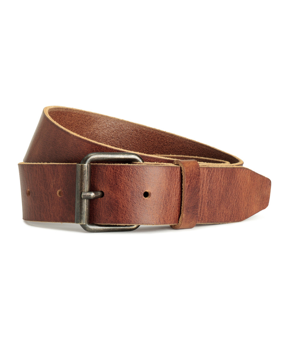 H&m Leather Belt in Brown for Men | Lyst