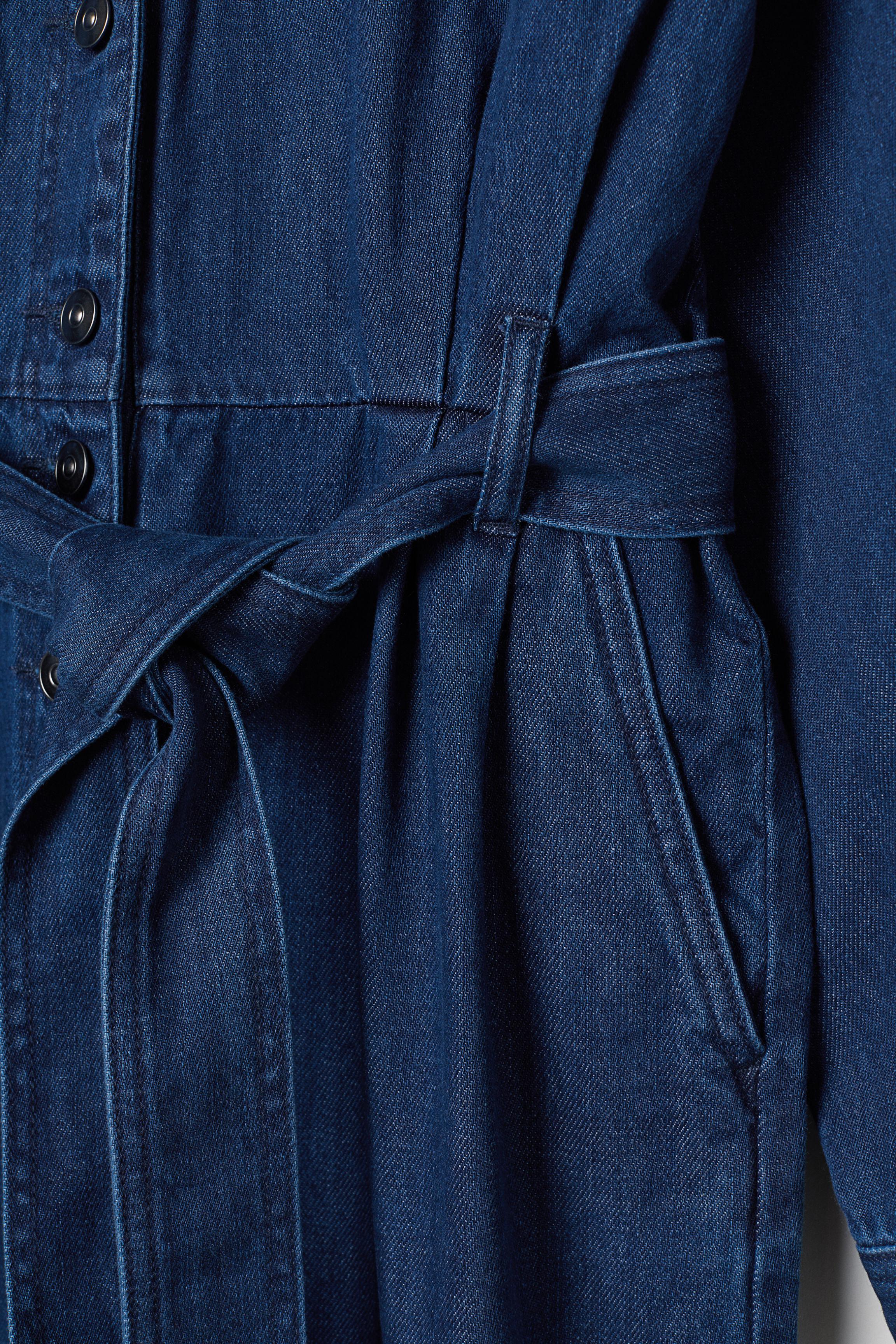 h and m denim jumpsuit