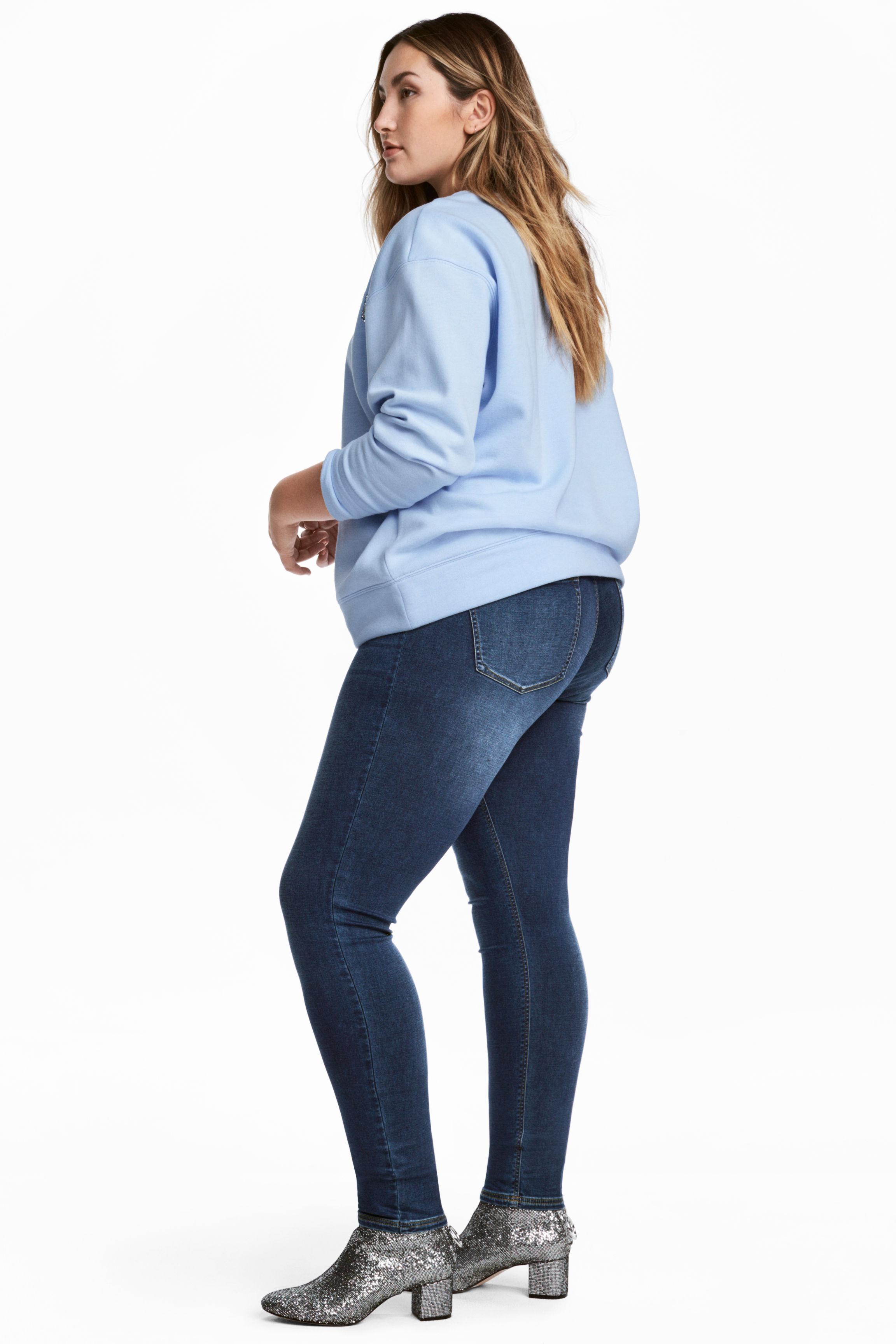H&M + Feather Soft Jeggings in Blue | Lyst Australia