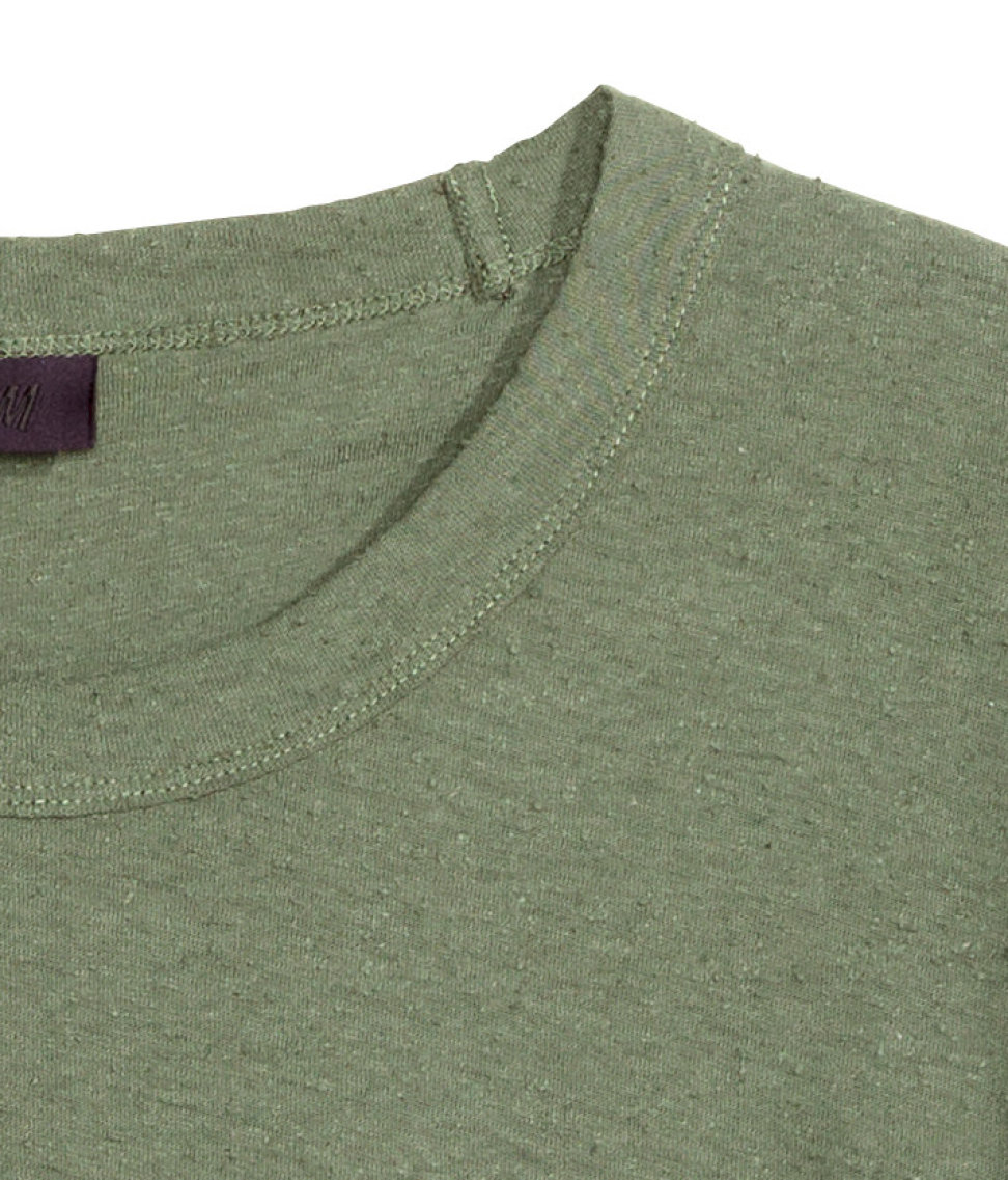 h&m green t shirt