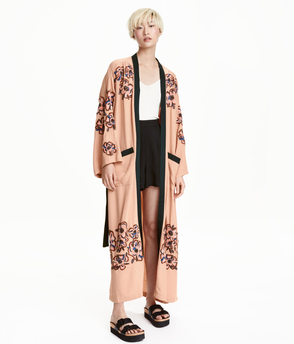 H&M Beaded Kimono | Lyst