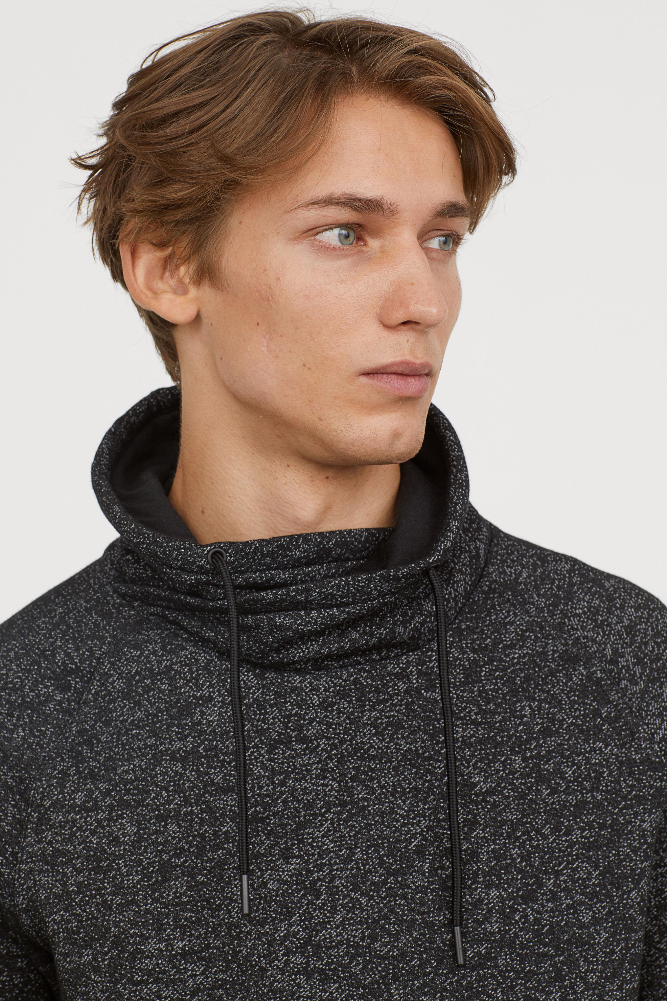 chimney collar sweatshirt mens