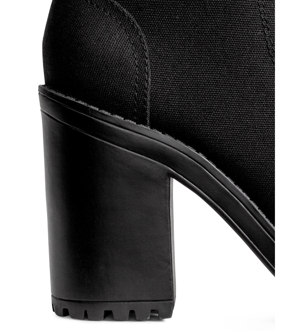 h&m canvas boots