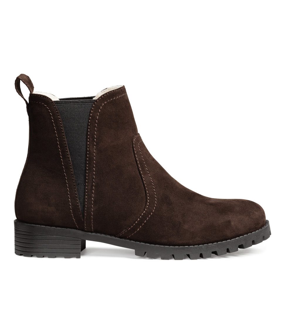 H&M Warm-lined Chelsea Boots in Brown - Lyst
