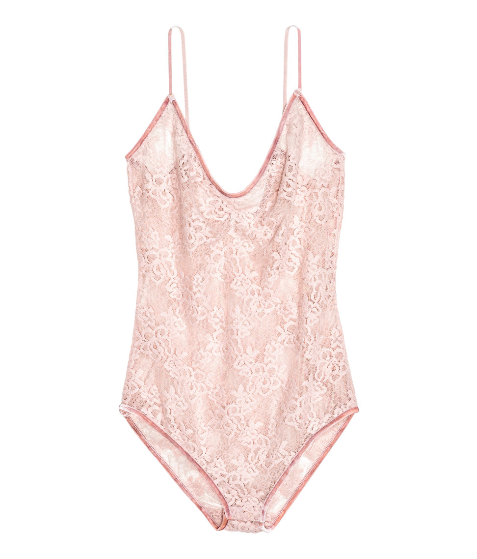 light pink lace bodysuit
