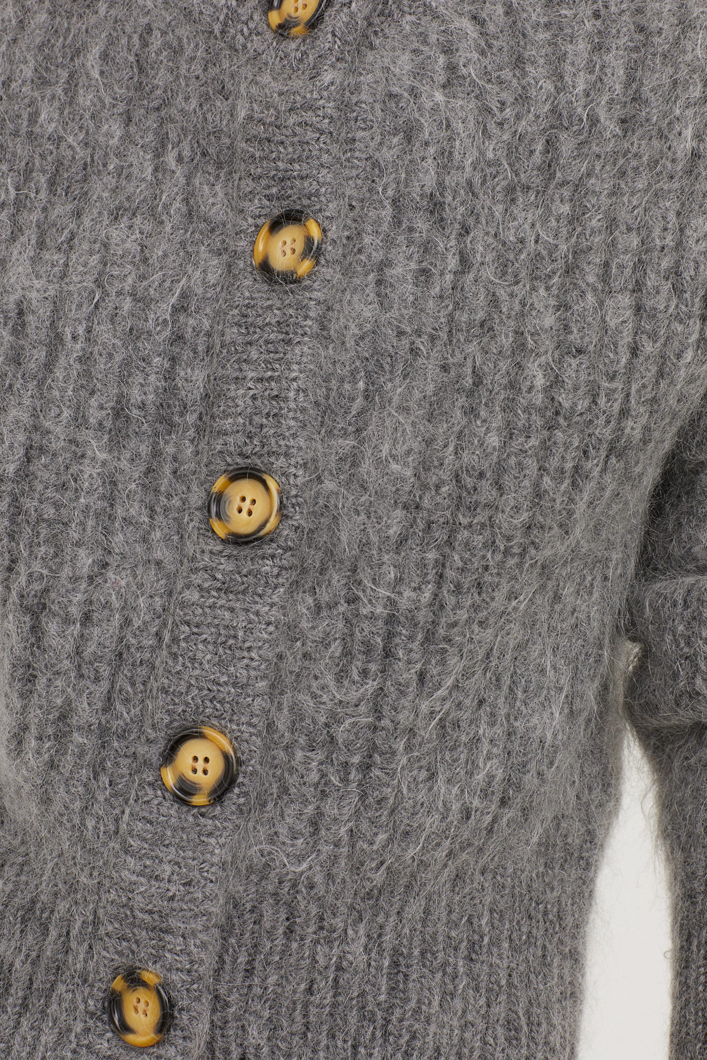 hm grey cardigan