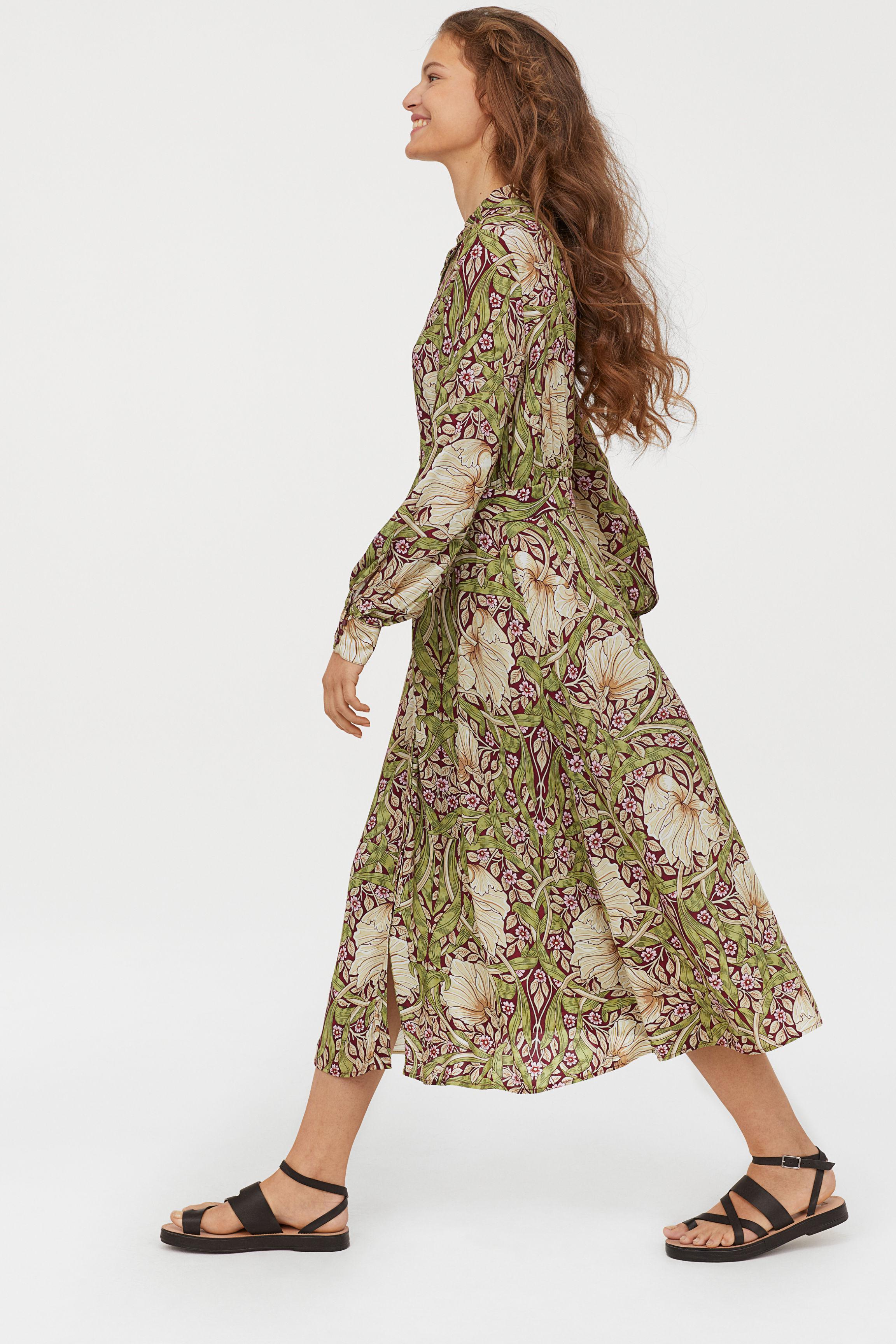 H&M Calf-length Shirt Dress | Lyst Canada