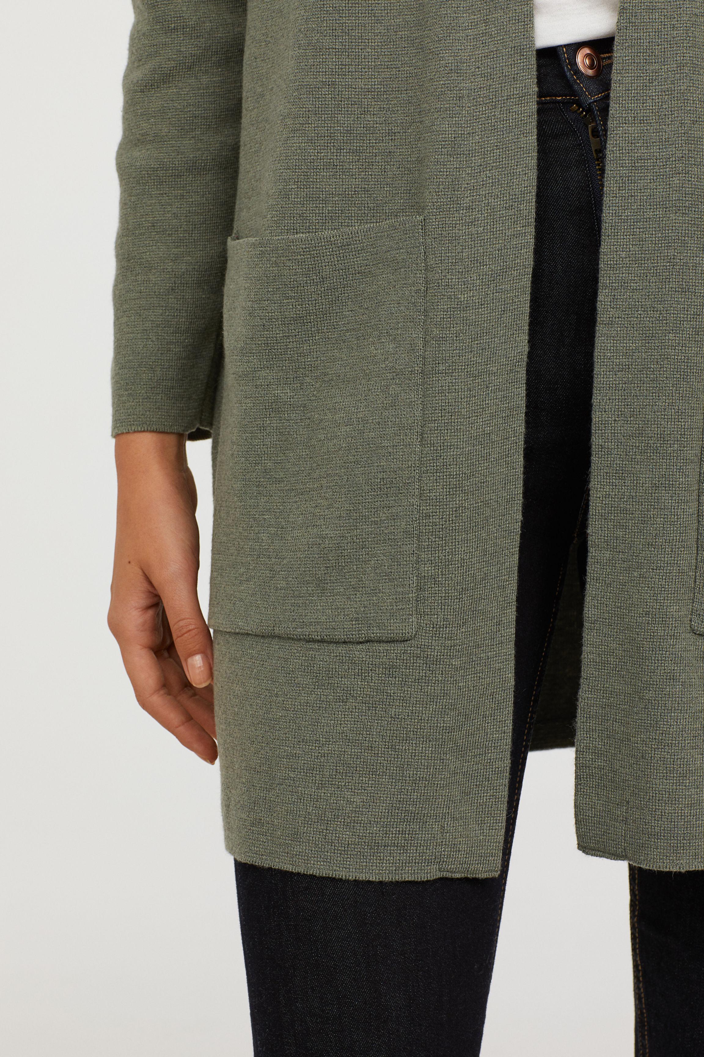 h&m green cardigan