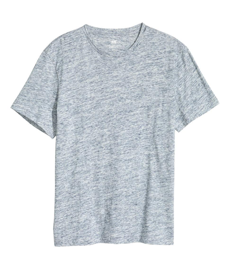 Lyst - H&m Round-neck T-shirt Regular Fit in Blue for Men - Save 15%