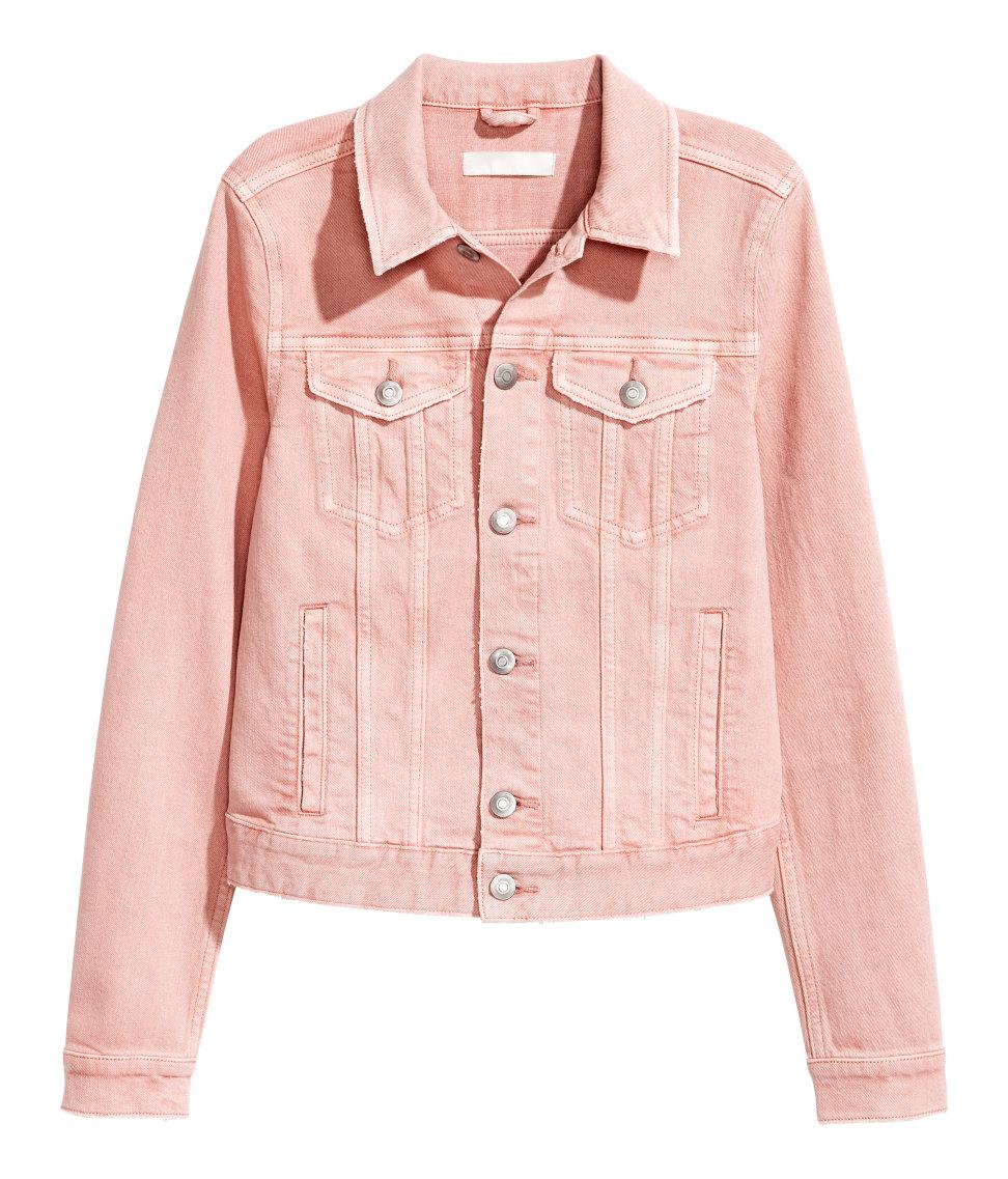 light pink denim jacket