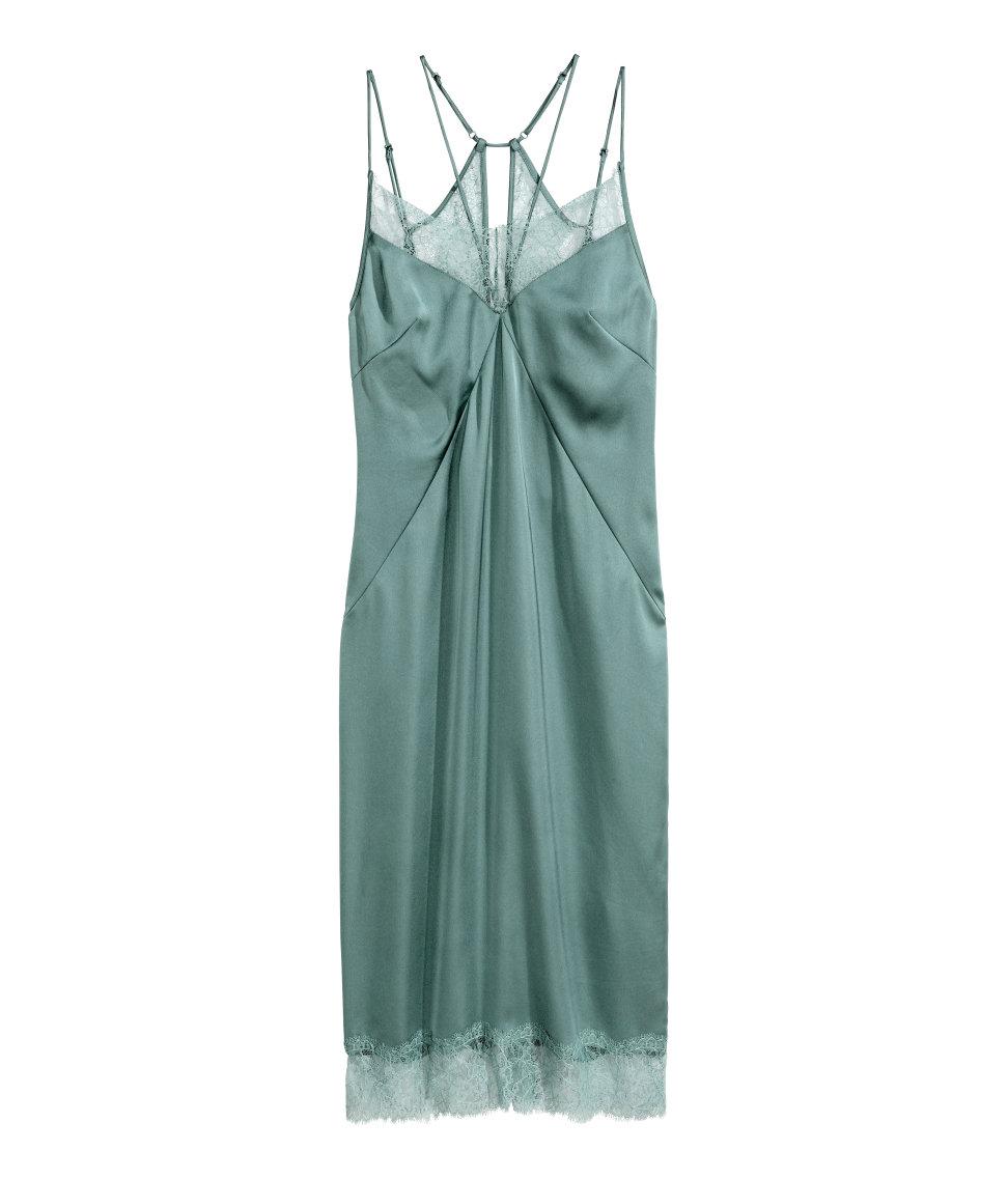 h and m slip dress