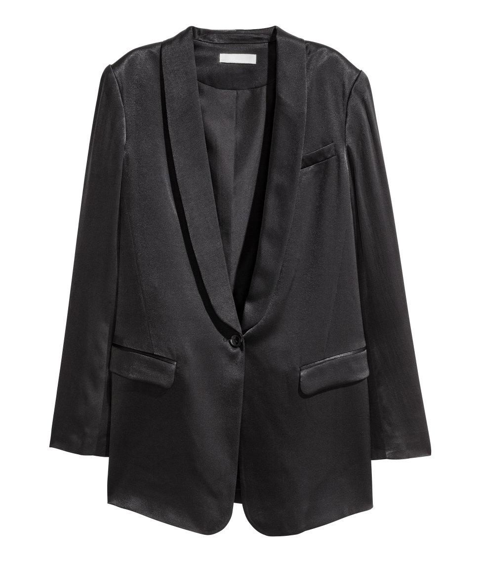 H&M Synthetic Tuxedo Jacket in Black - Lyst