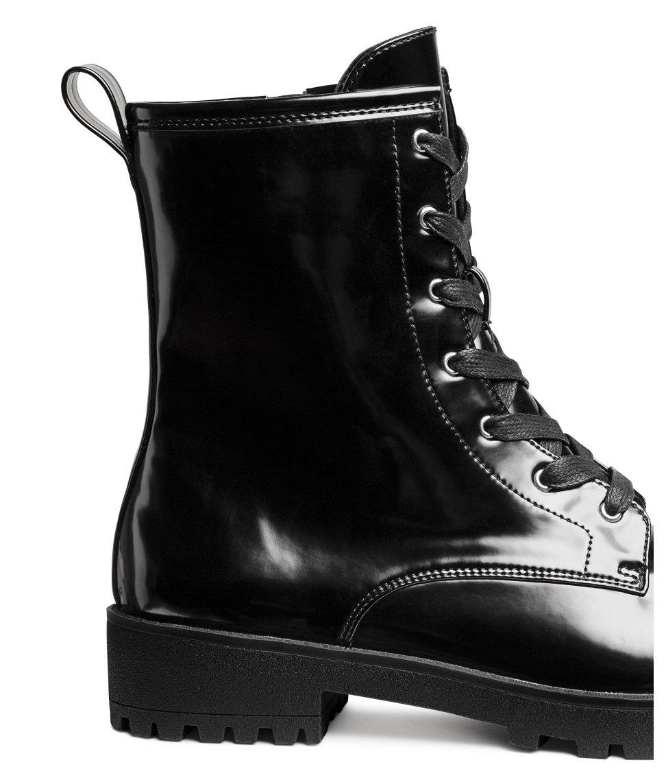 h&m canvas boots