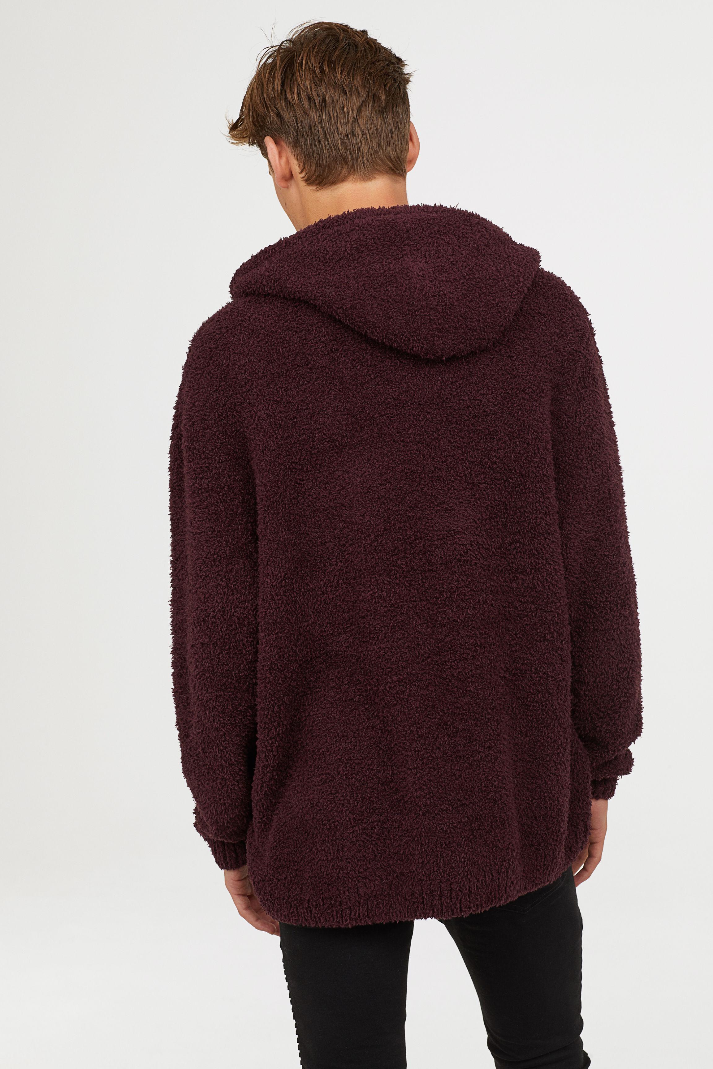 pile hooded top