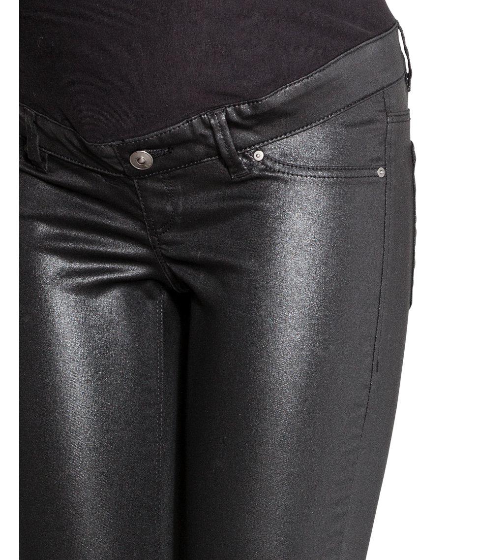 h and m coated jeans