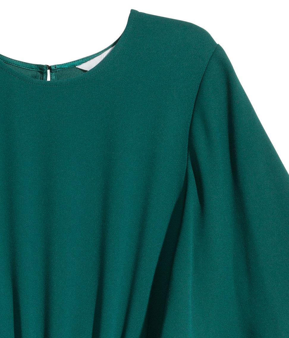 h&m emerald green jumpsuit