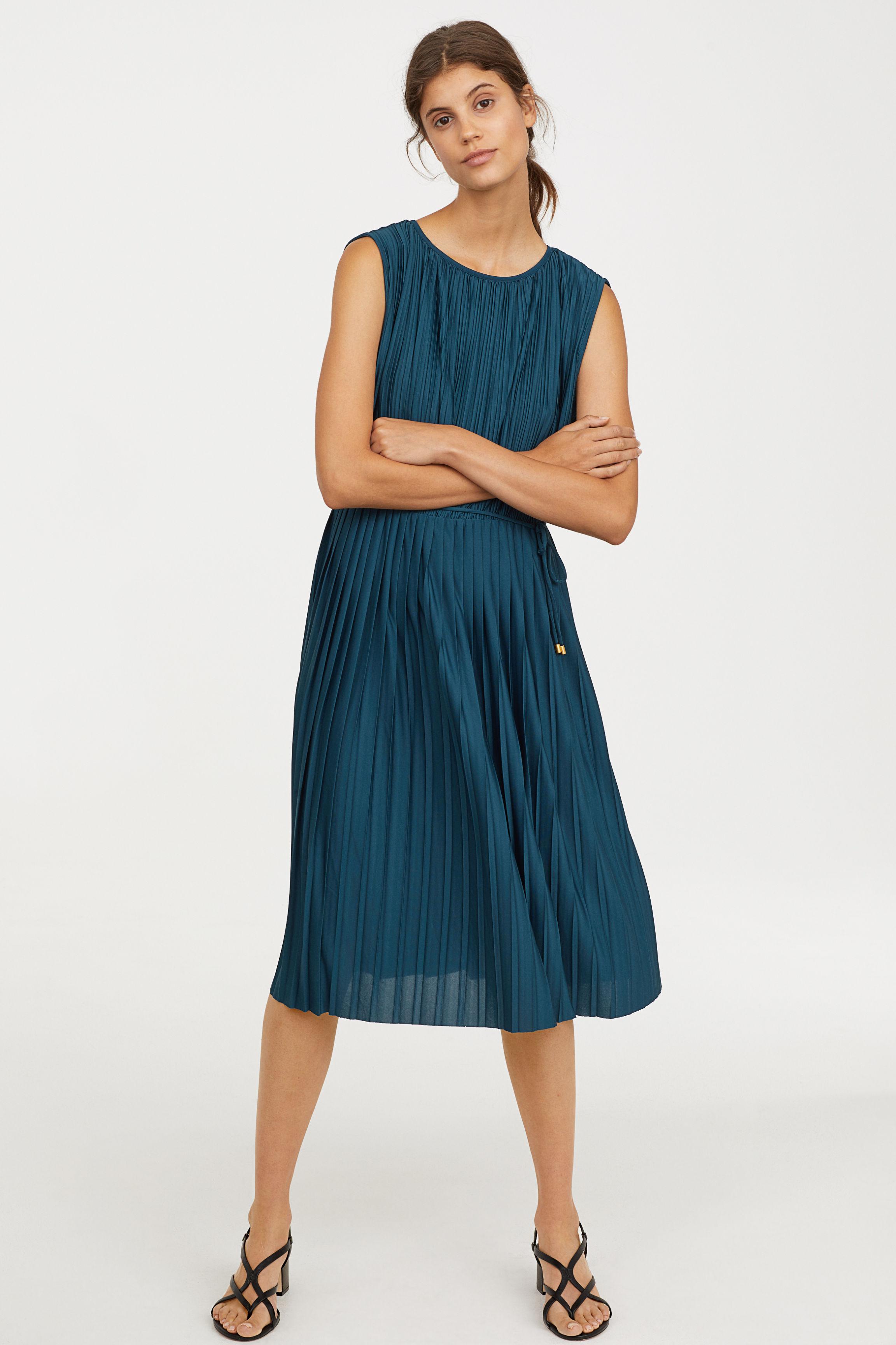 H and m pleated dress Clearance