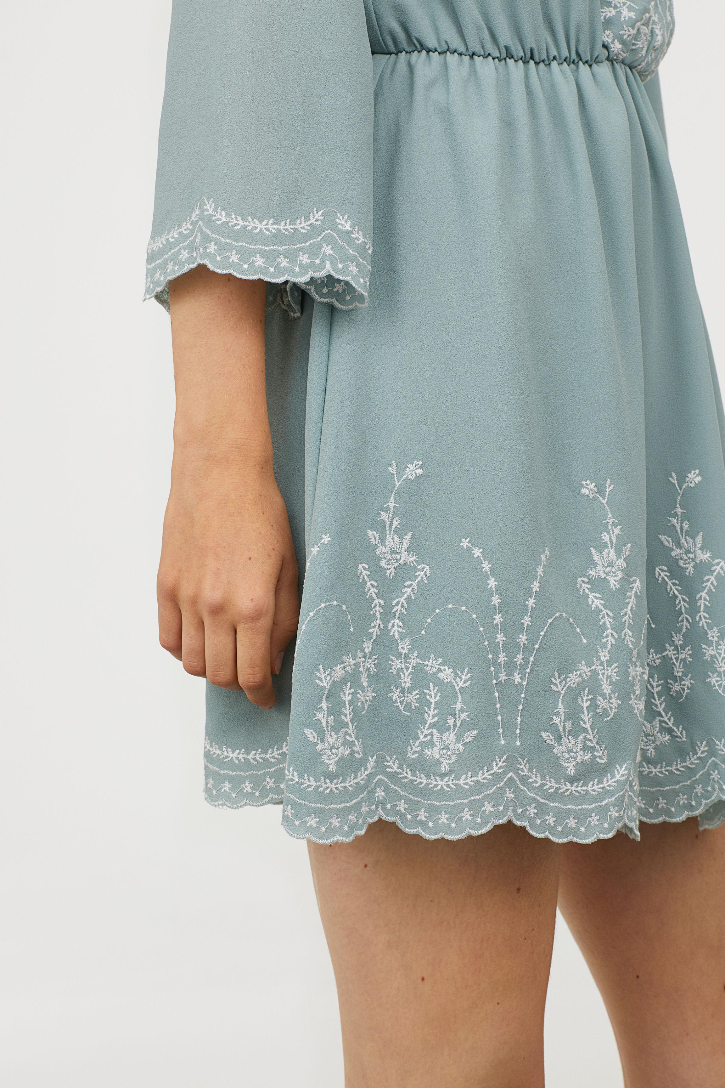 H&m dusky green dress Clearance