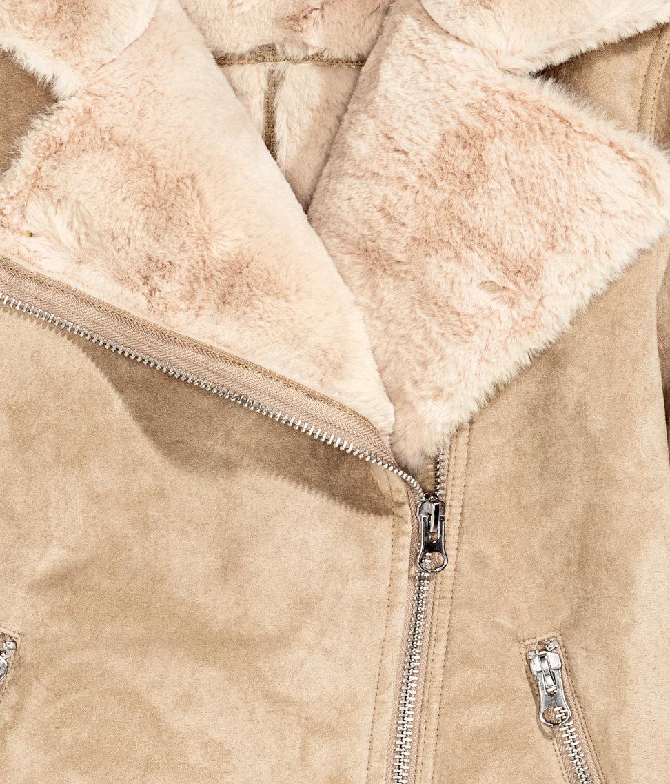 fur lined biker jacket