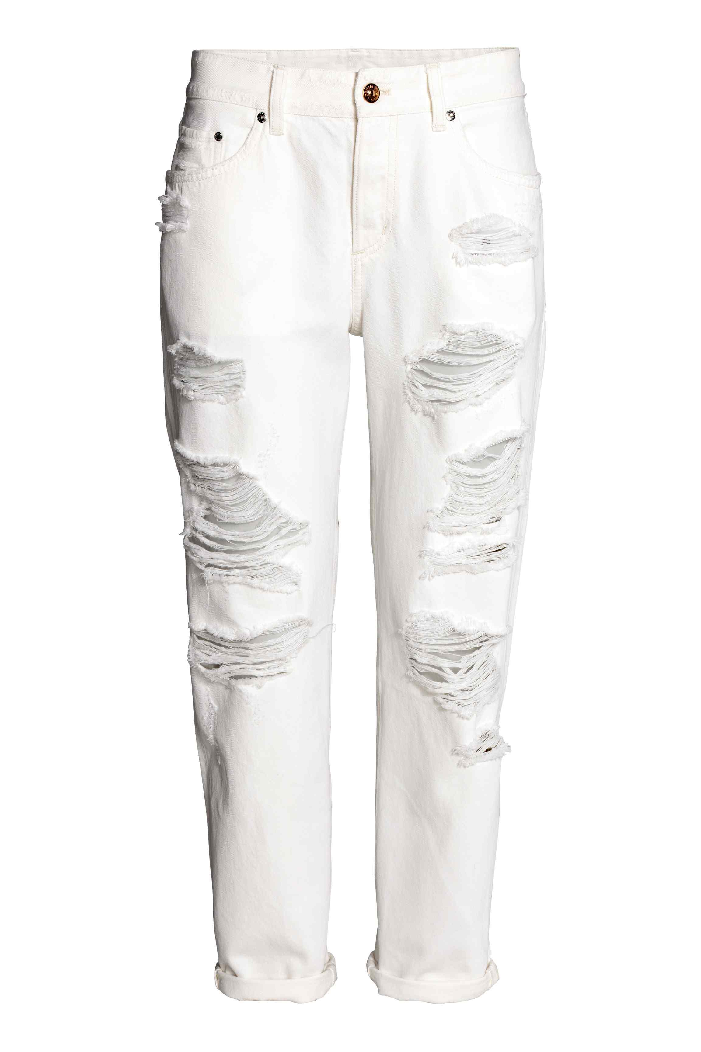 h and m black ripped jeans