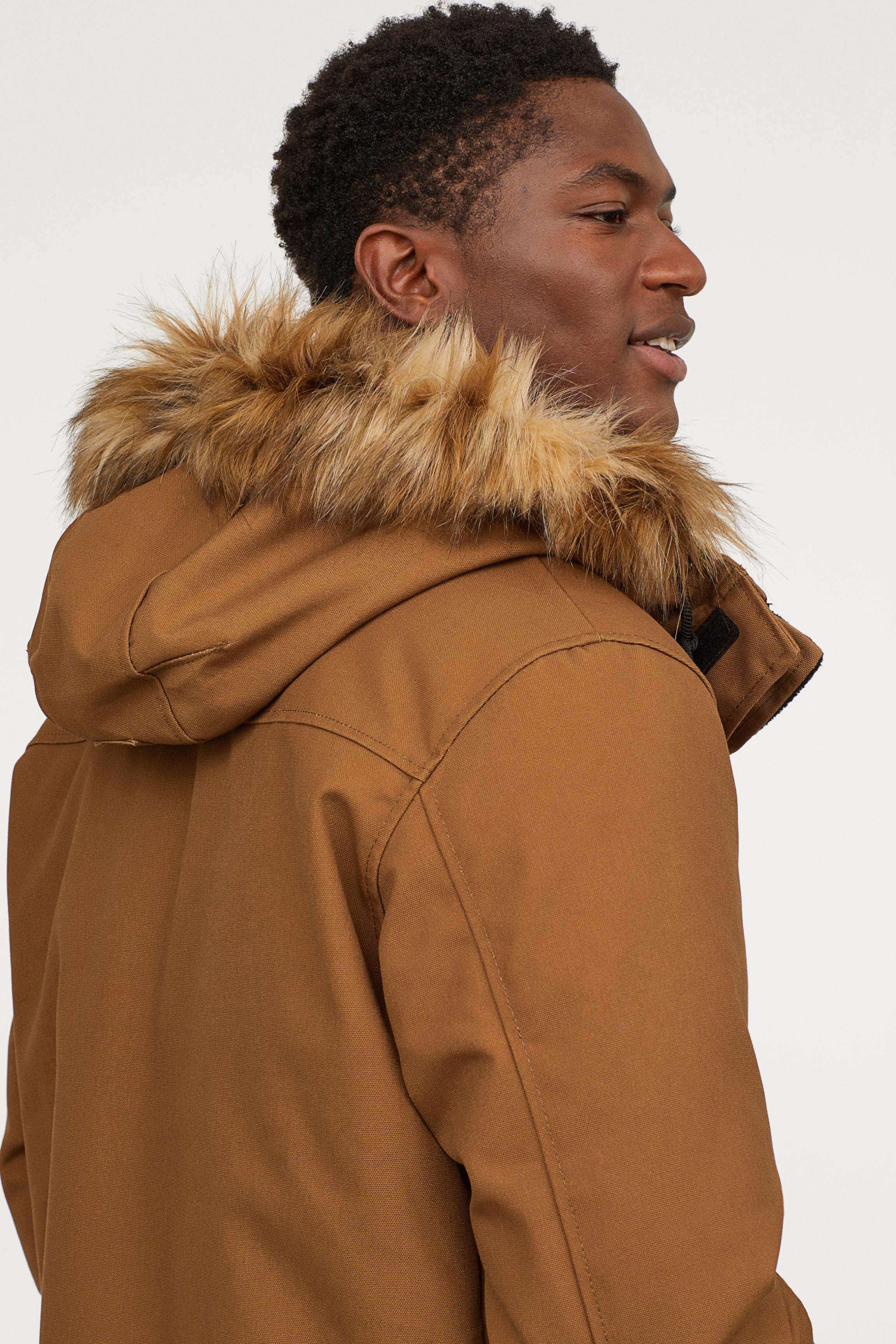 h&m warm lined parka
