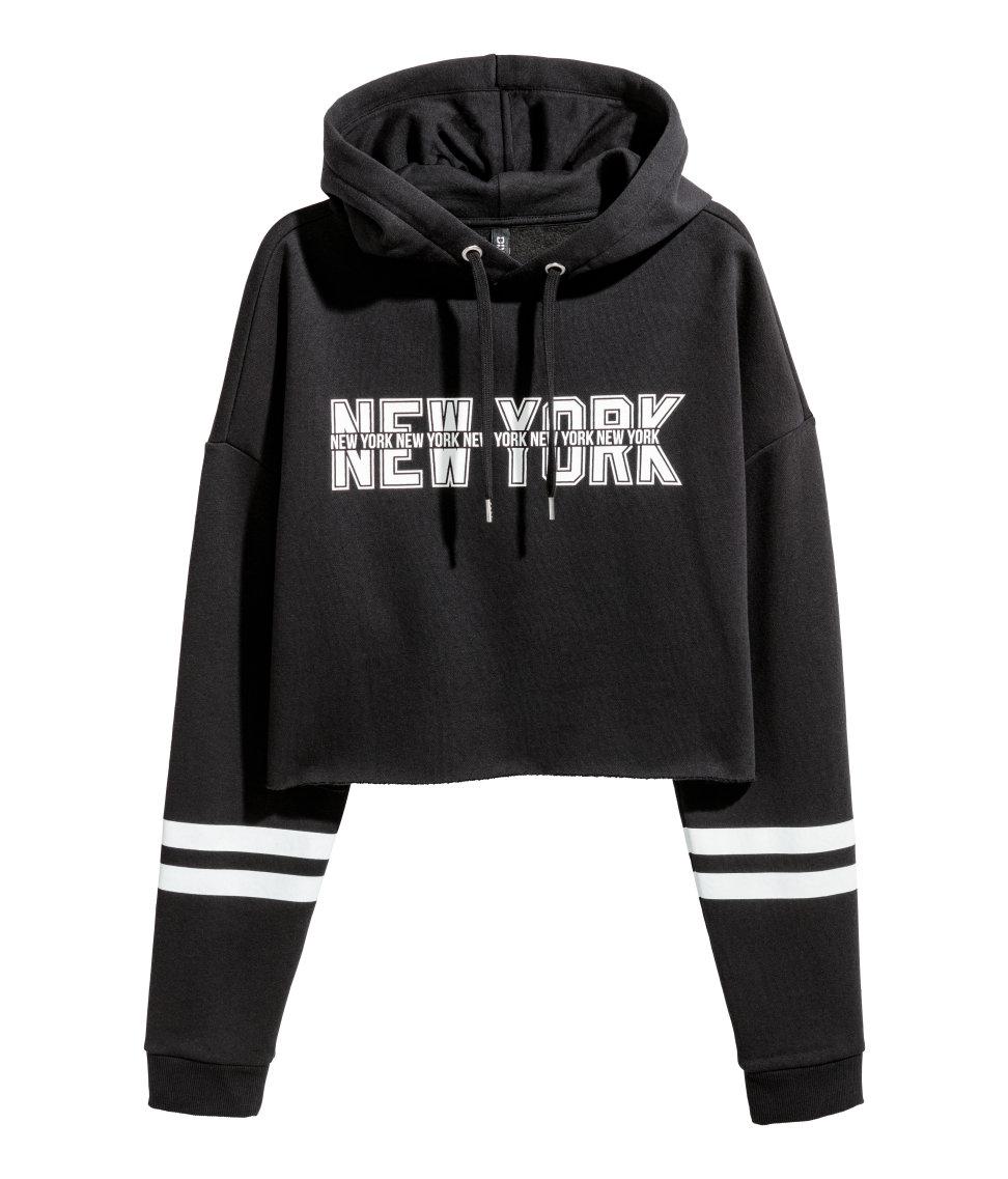h and m black hoodie