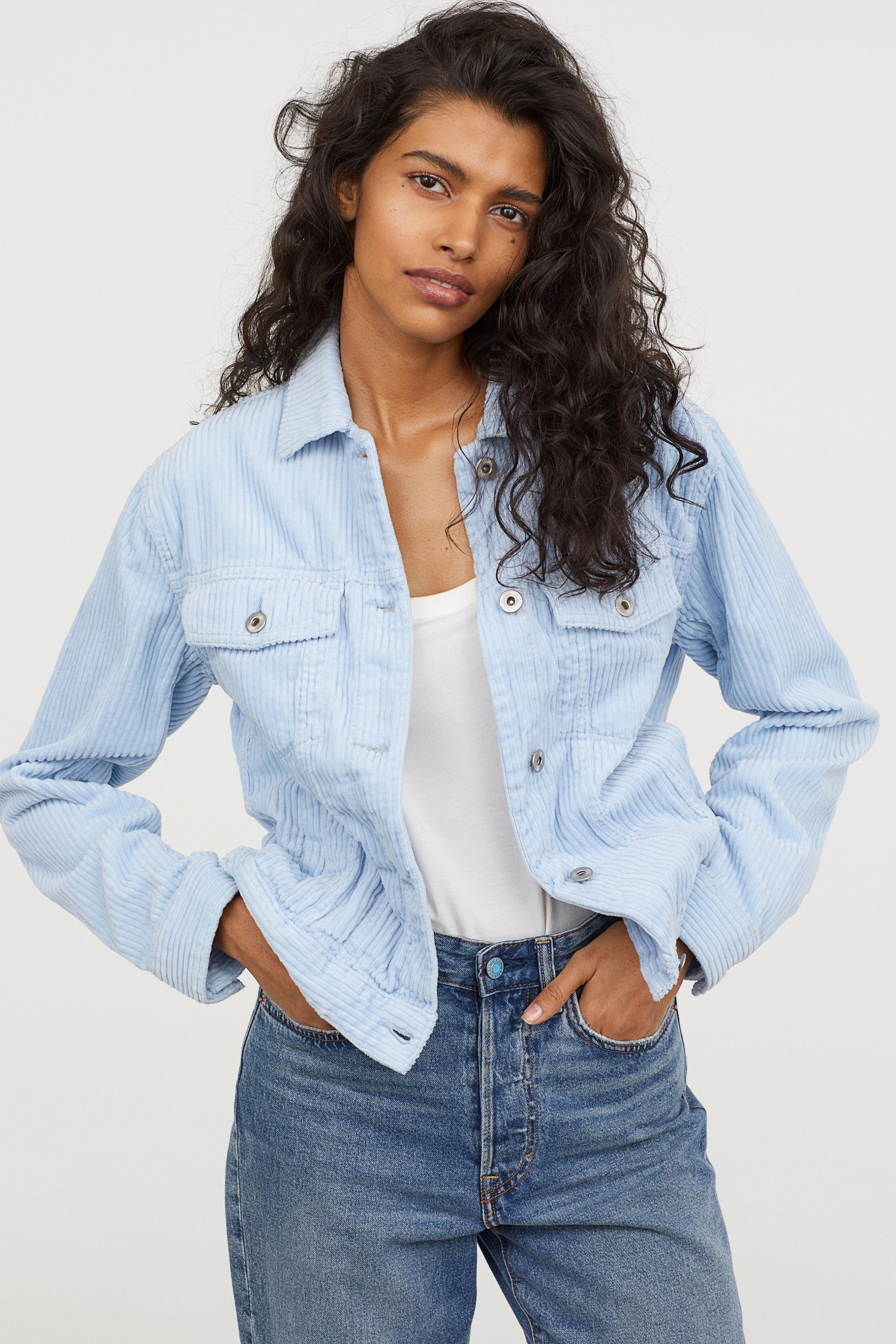 H\u0026M Cotton Corduroy Jacket in Light 