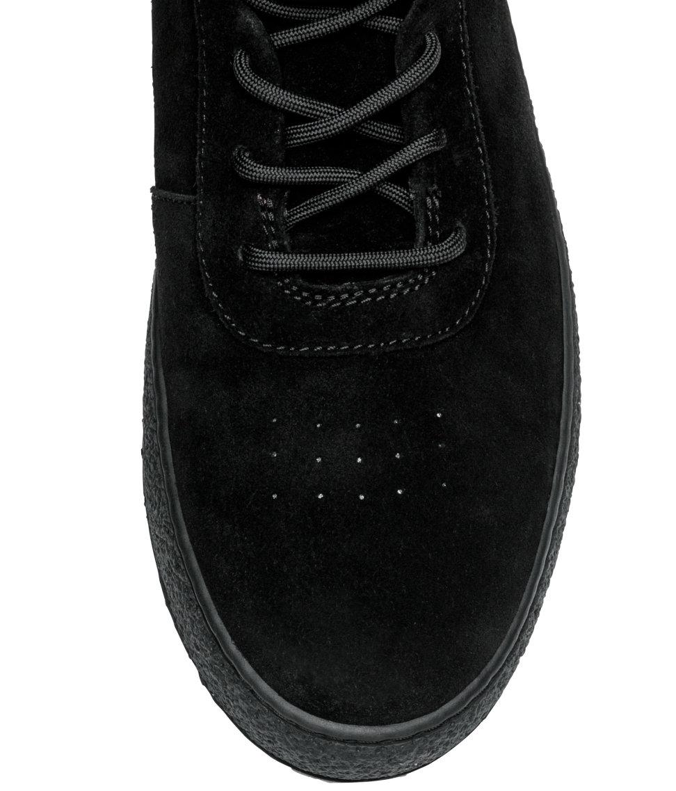 Black suede hi tops Clearance