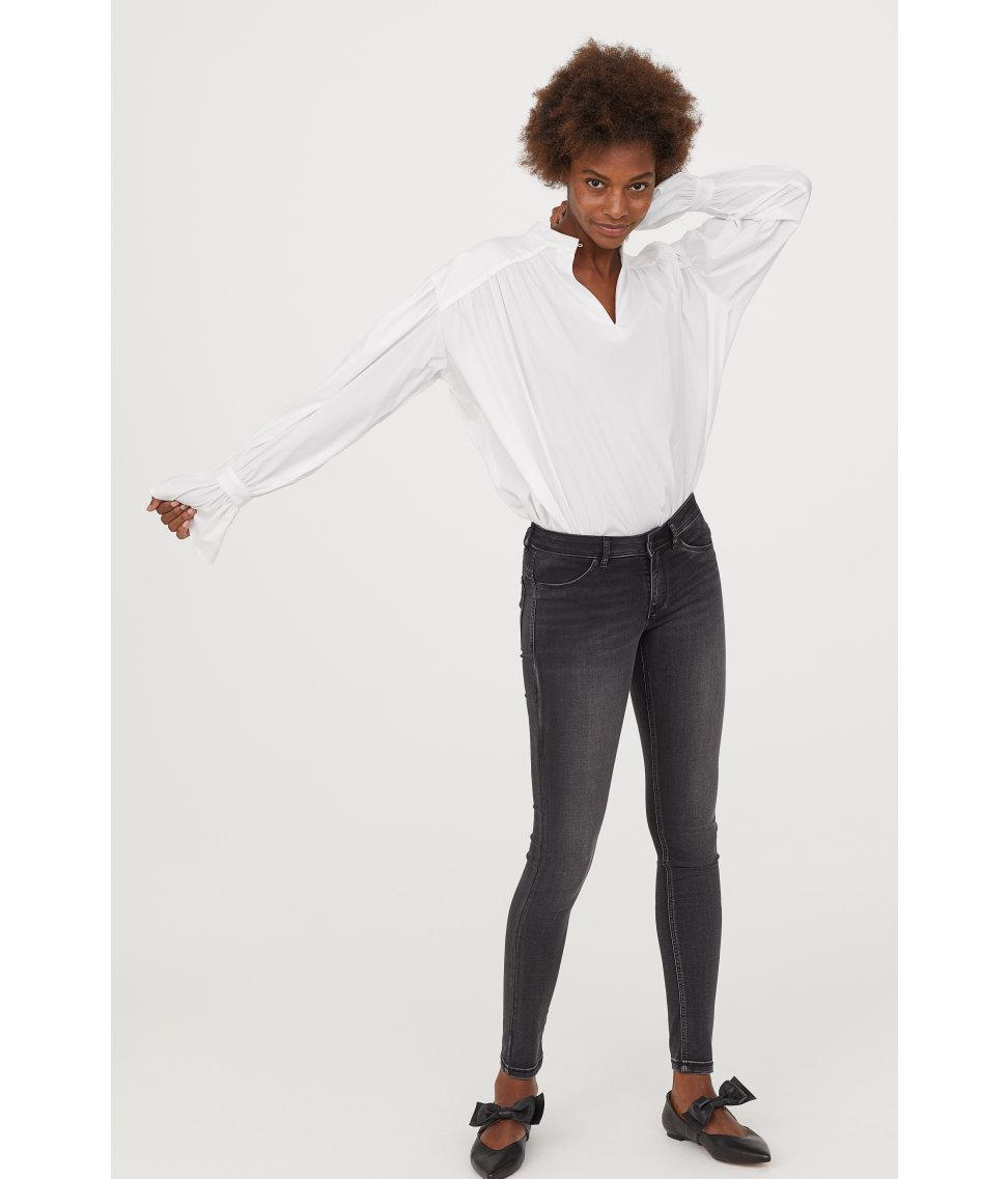 feather soft jeggings low waist h&m