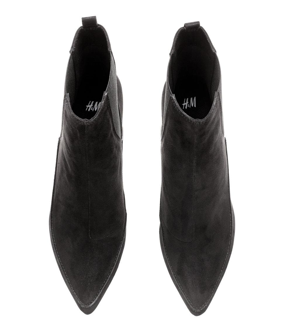 h&m black ankle boots