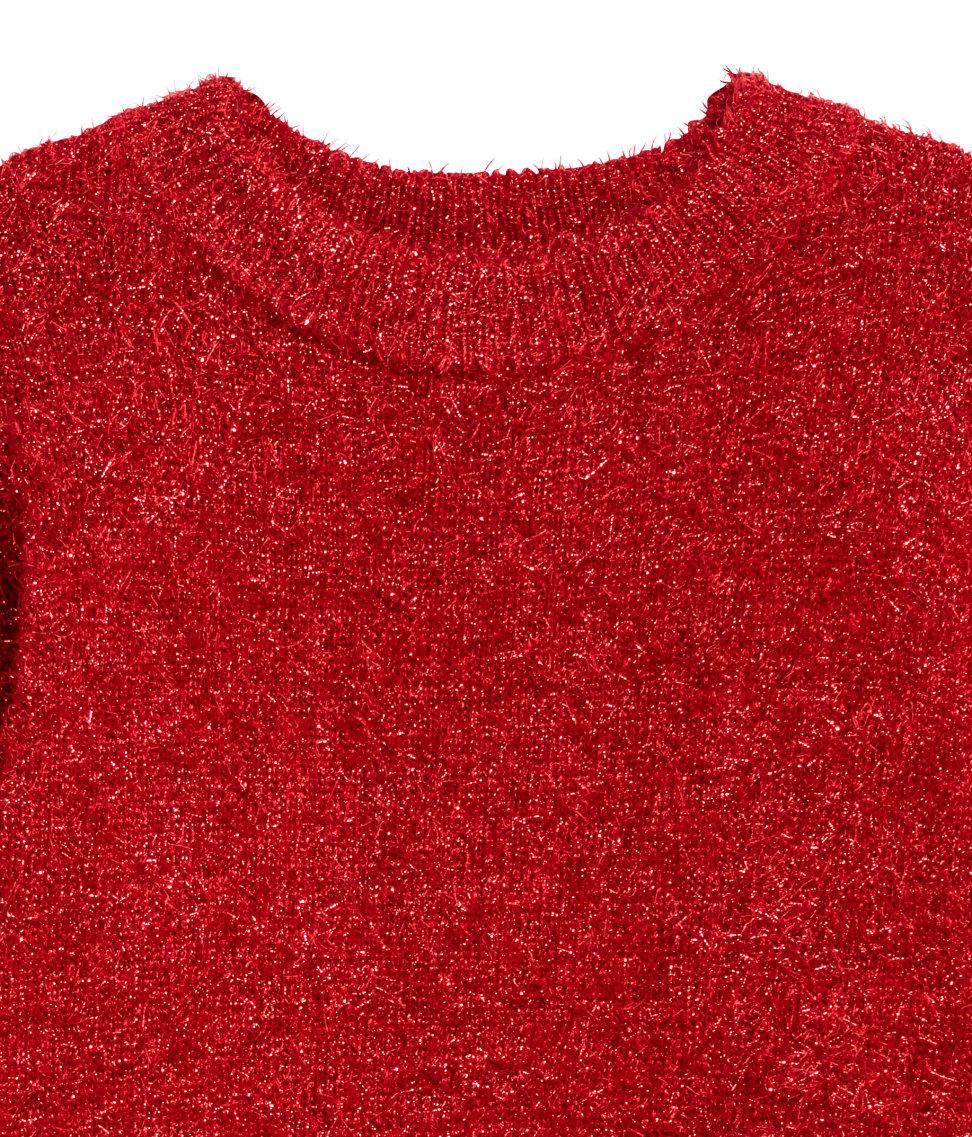 red sparkly jumper