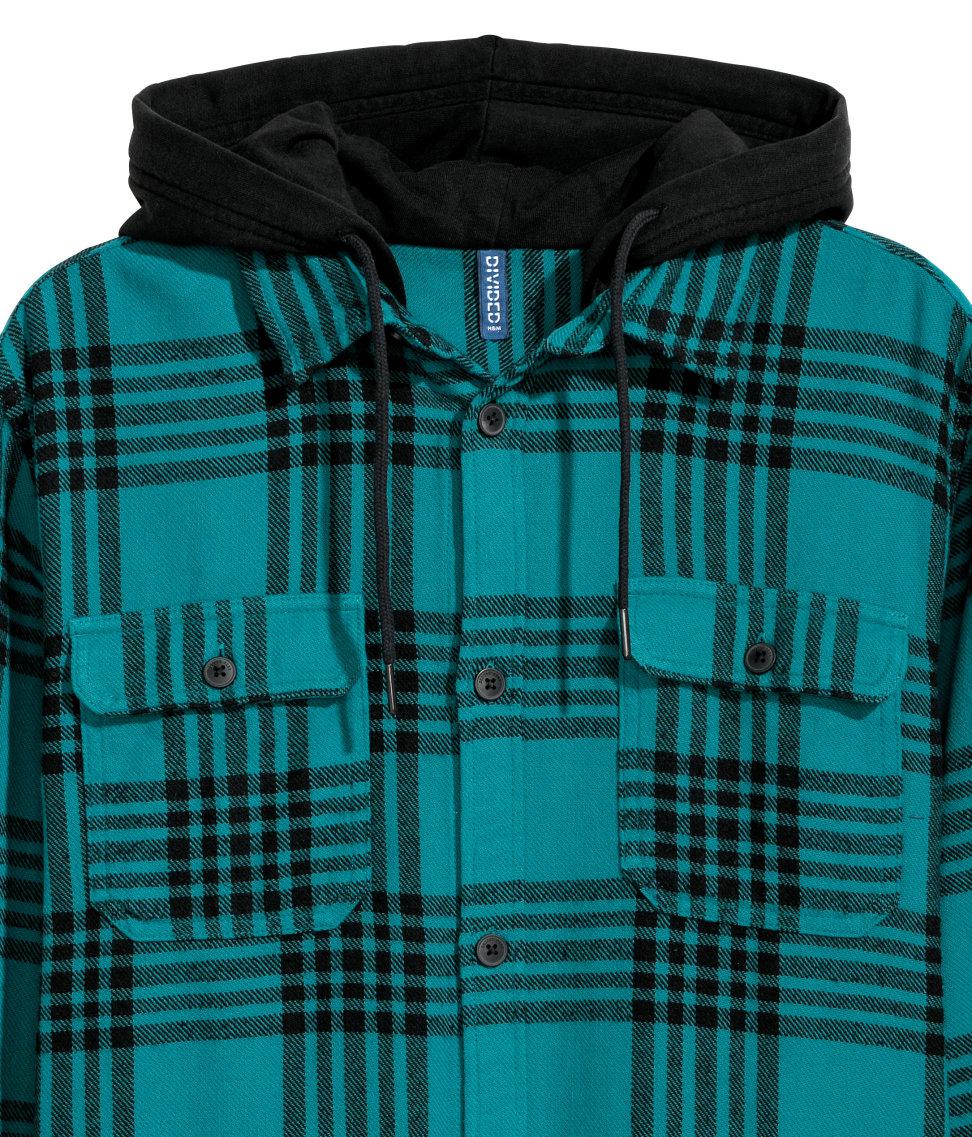 hooded flannel h&m