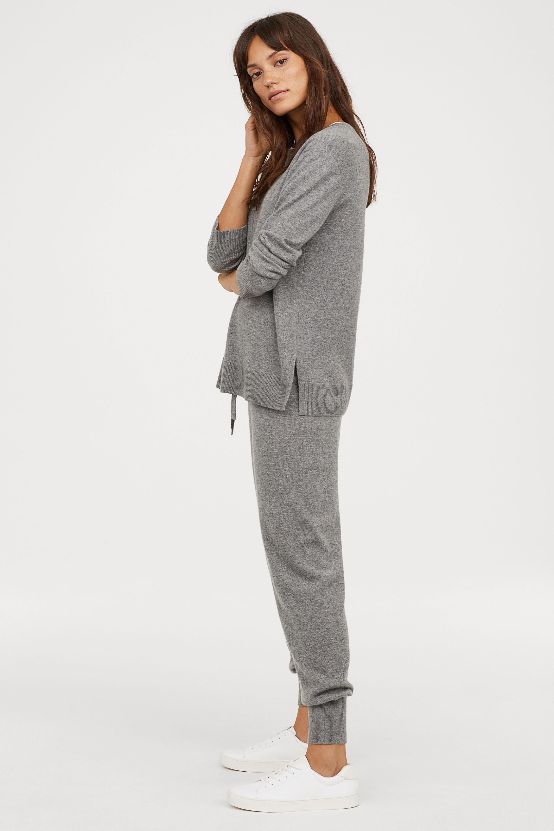 Lyst - H&M Cashmere Joggers in Gray