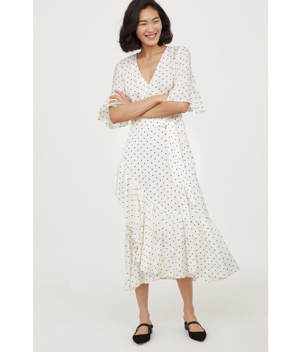 h and m polka dot dress