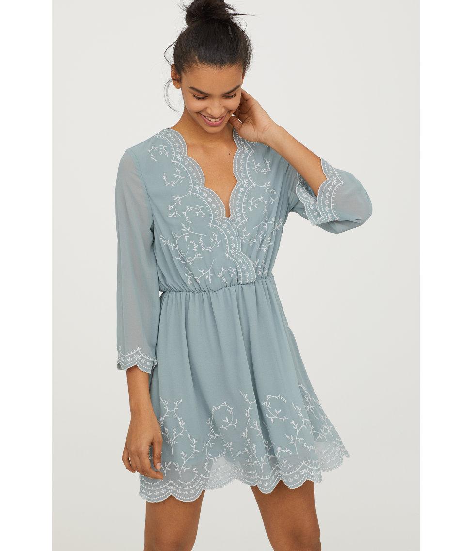 dusky green dress