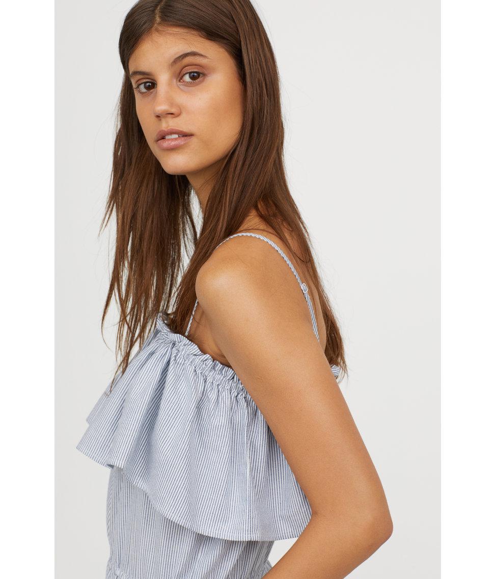 off the shoulder jumpsuit h&m