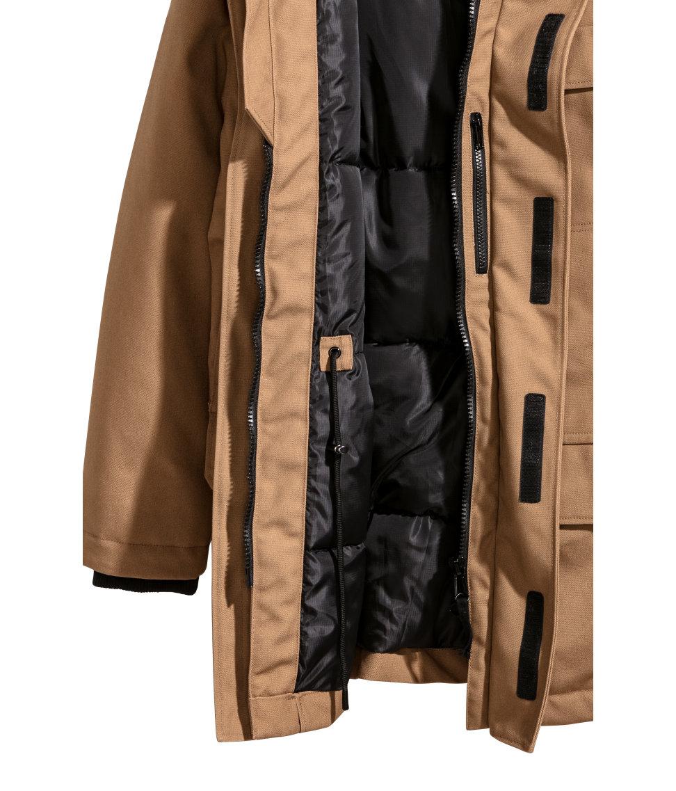 h&m warm lined parka