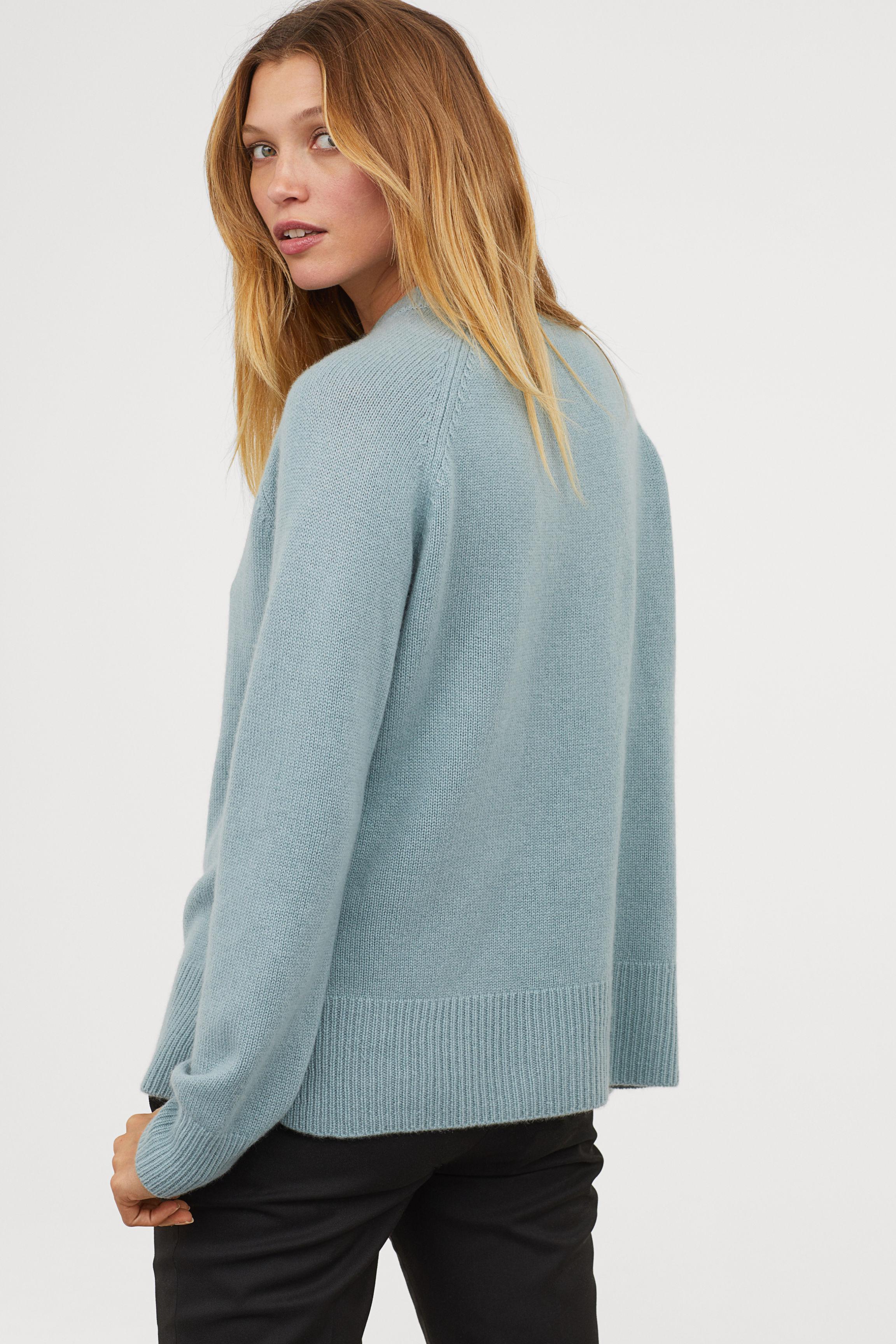 turquoise cashmere jumper
