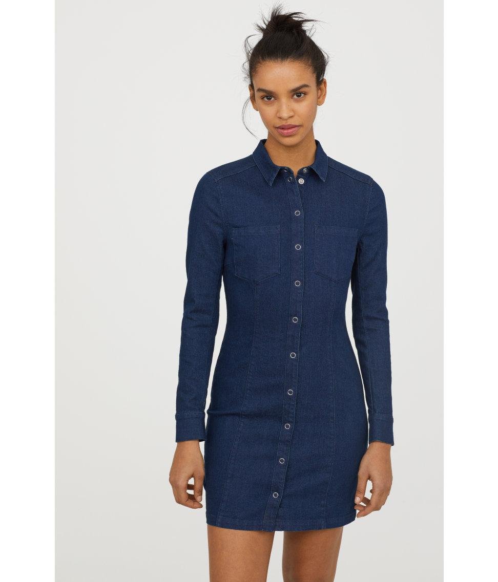 h and m shirtdress