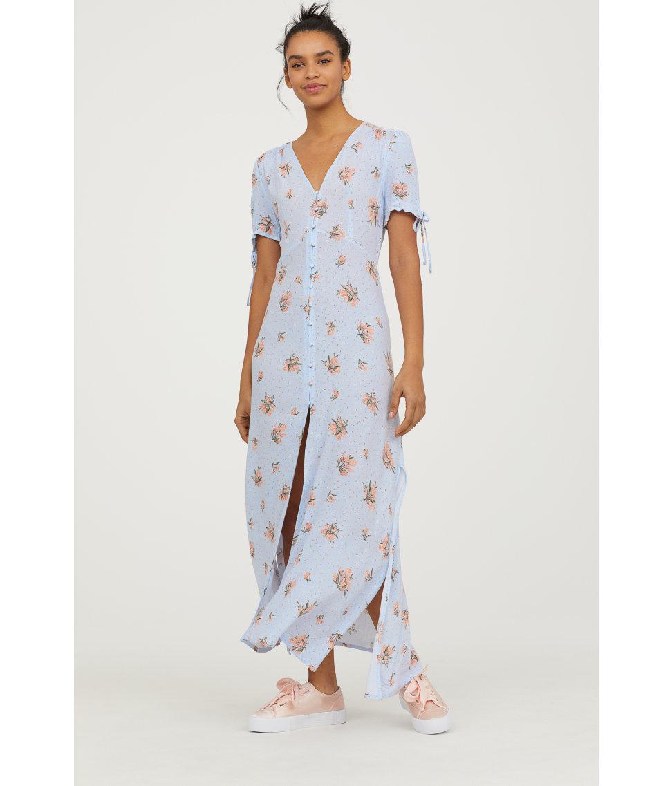 button up dress h&m