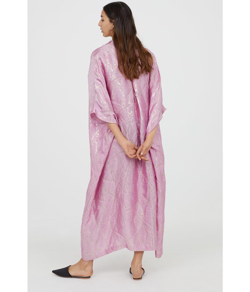h&m silk blend kaftan