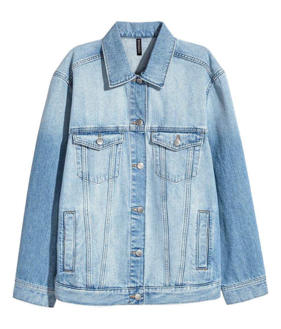 H&M Denim Jacket in Blue - Lyst